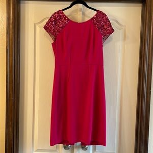BCBG Sequined Hot Pink Dress